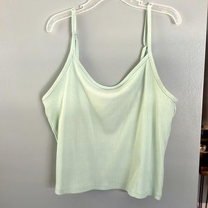 AE minty green tank top